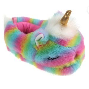 Girls Unicorn Aline Slippers, Sizes 7/8